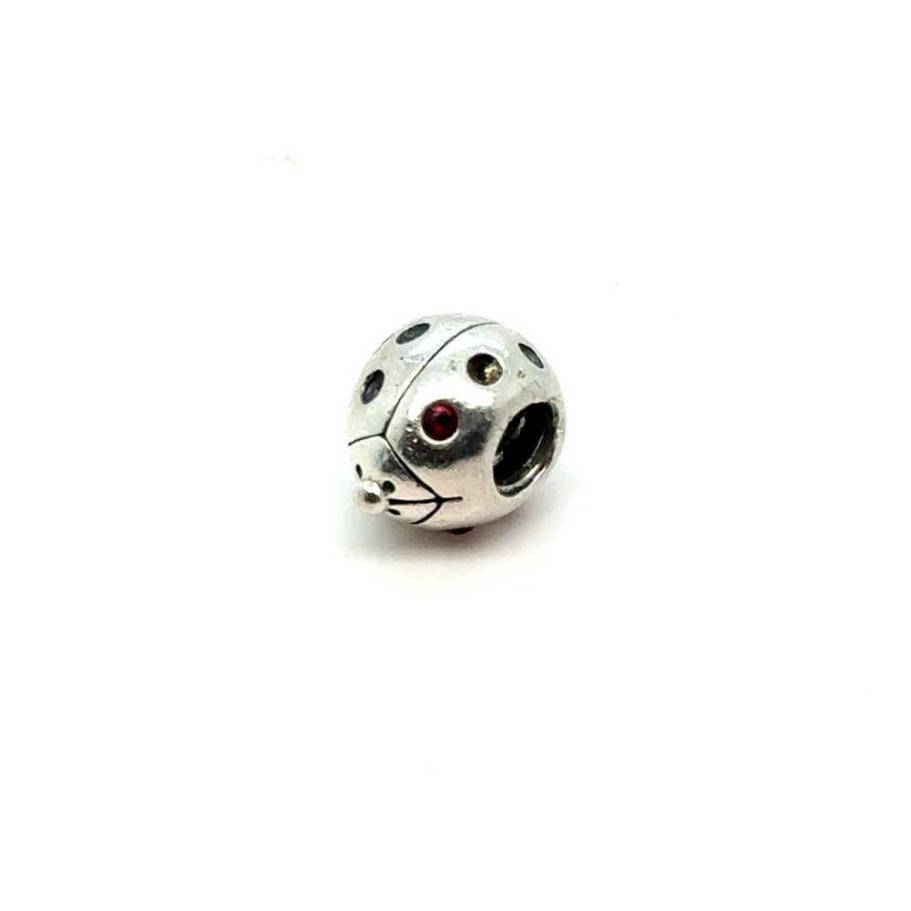 Chamilia 925 Red‎ Rhinestones Ladybug Charm